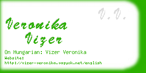 veronika vizer business card